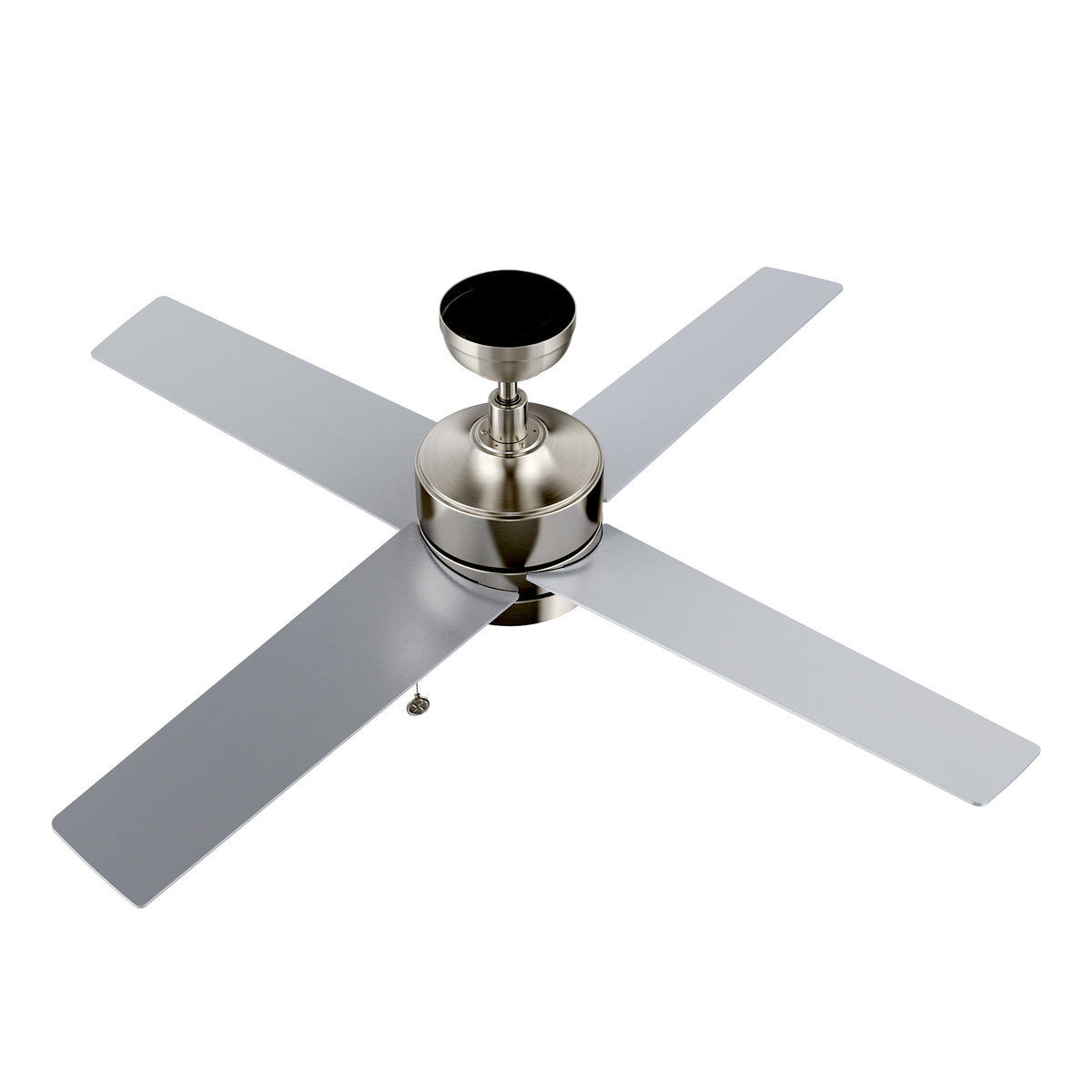 ASCOTT Ventilador de Techo de 52" sin Luz, con 4 Aspas y Cadena de Tiro