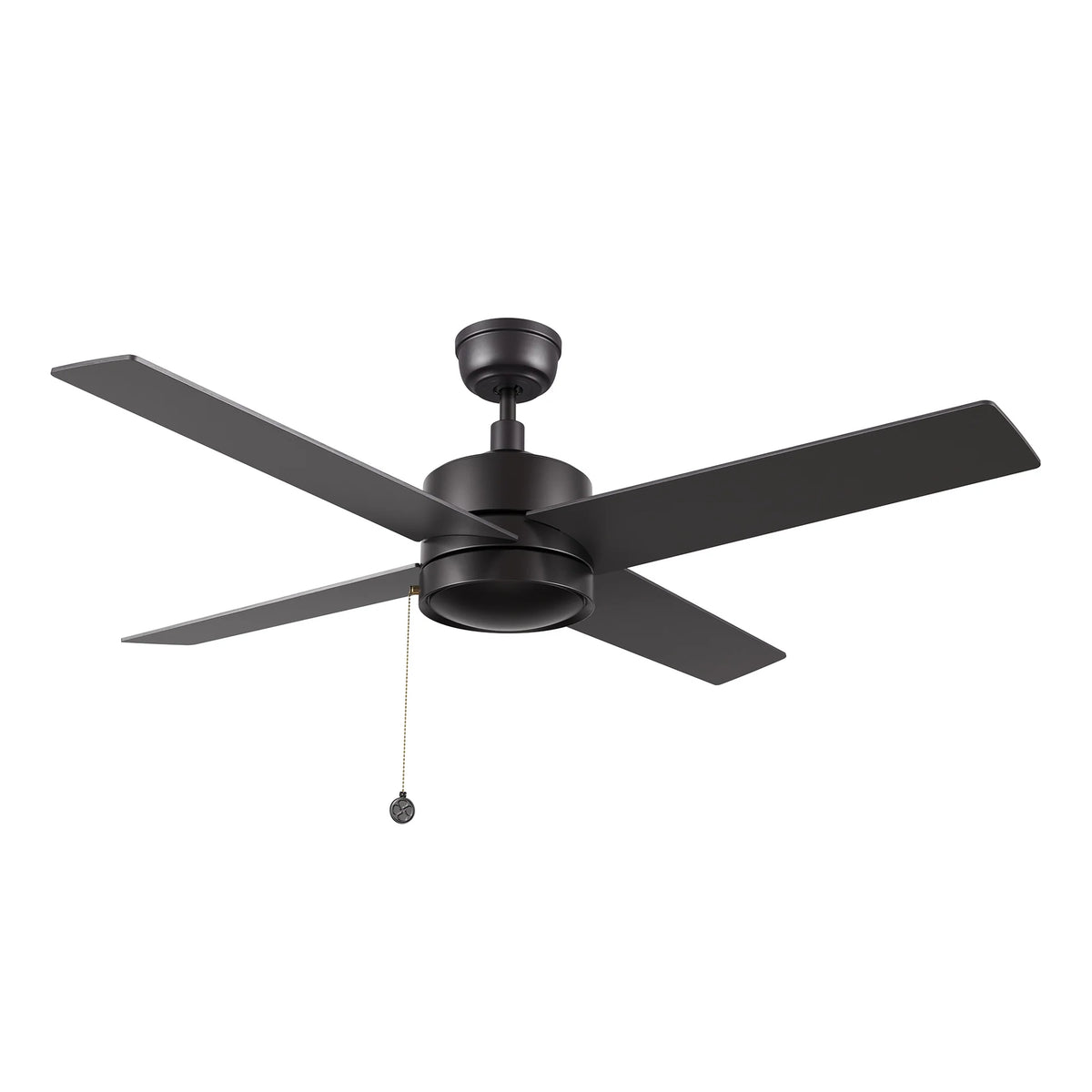 ASCOTT Ventilador de Techo de 52" sin Luz, con 4 Aspas y Cadena de Tiro