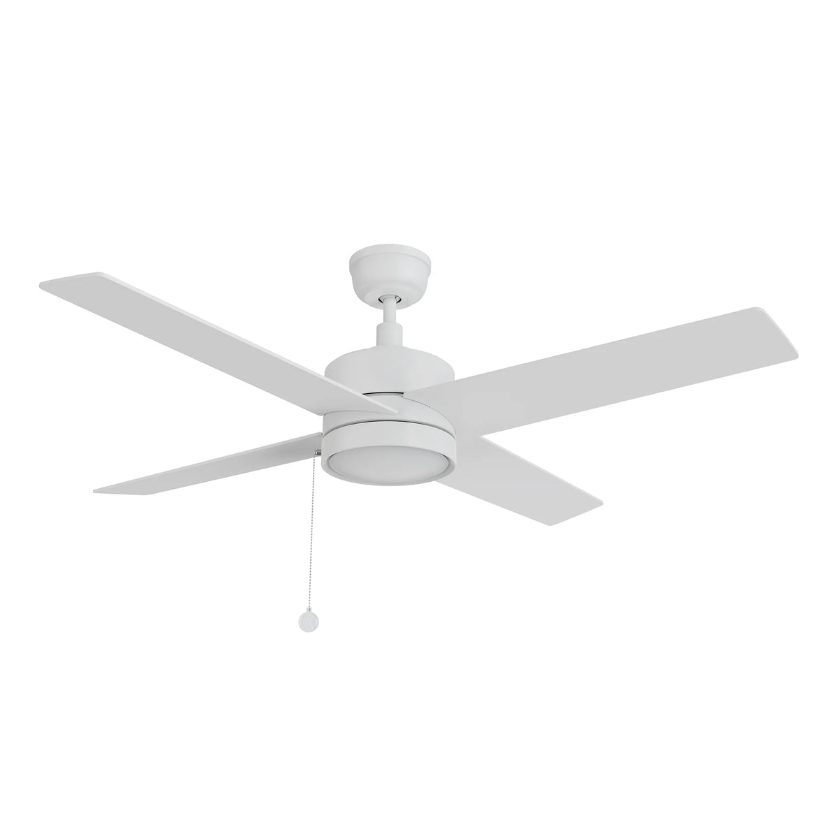 ASCOTT Ventilador de Techo de 52" sin Luz, con 4 Aspas y Cadena de Tiro