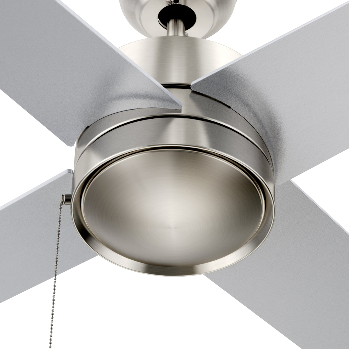 ASCOTT Ventilador de Techo de 52" sin Luz, con 4 Aspas y Cadena de Tiro