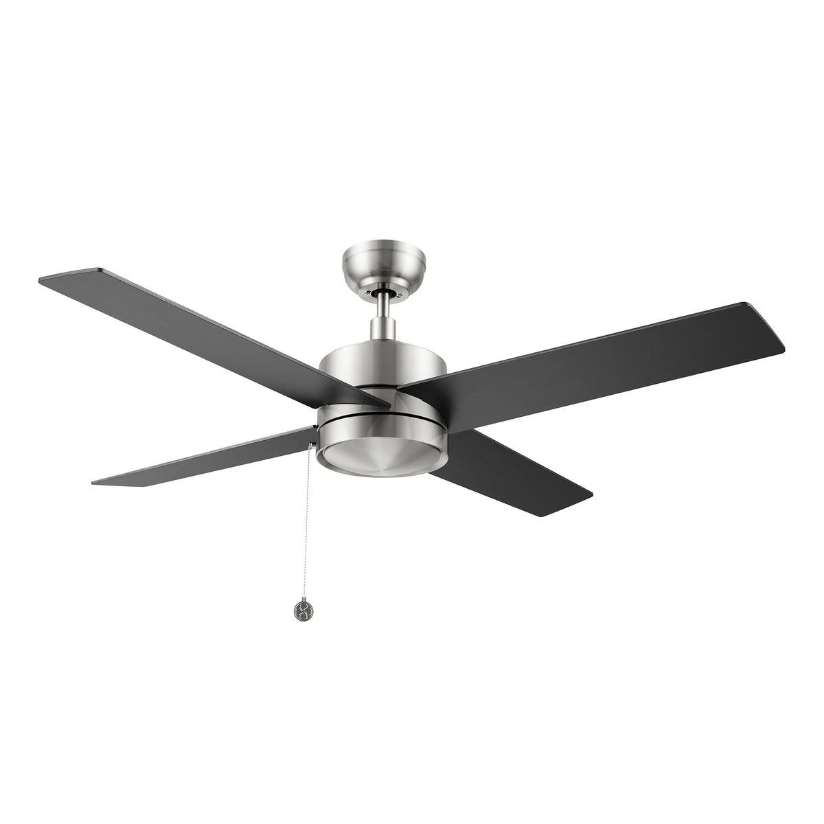 ASCOTT Ventilador de Techo de 52" sin Luz, con 4 Aspas y Cadena de Tiro