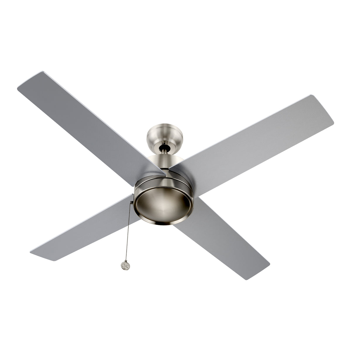ASCOTT Ventilador de Techo de 52" sin Luz, con 4 Aspas y Cadena de Tiro