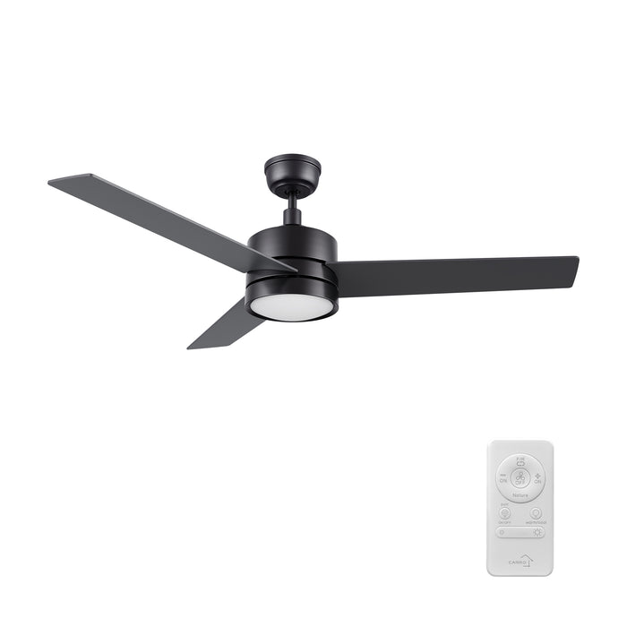 SANTANA Ventilador de Techo de 52" con 3 Aspas, Luz LED y Control Remoto