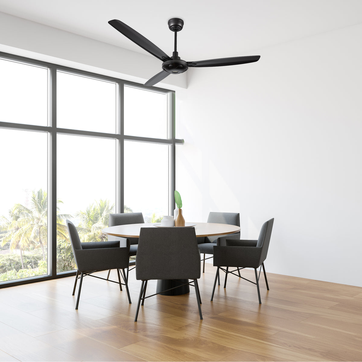 OBERON Ventilador de Techo de 56" sin Luz, con 3 Aspas y Control Remoto-Z4