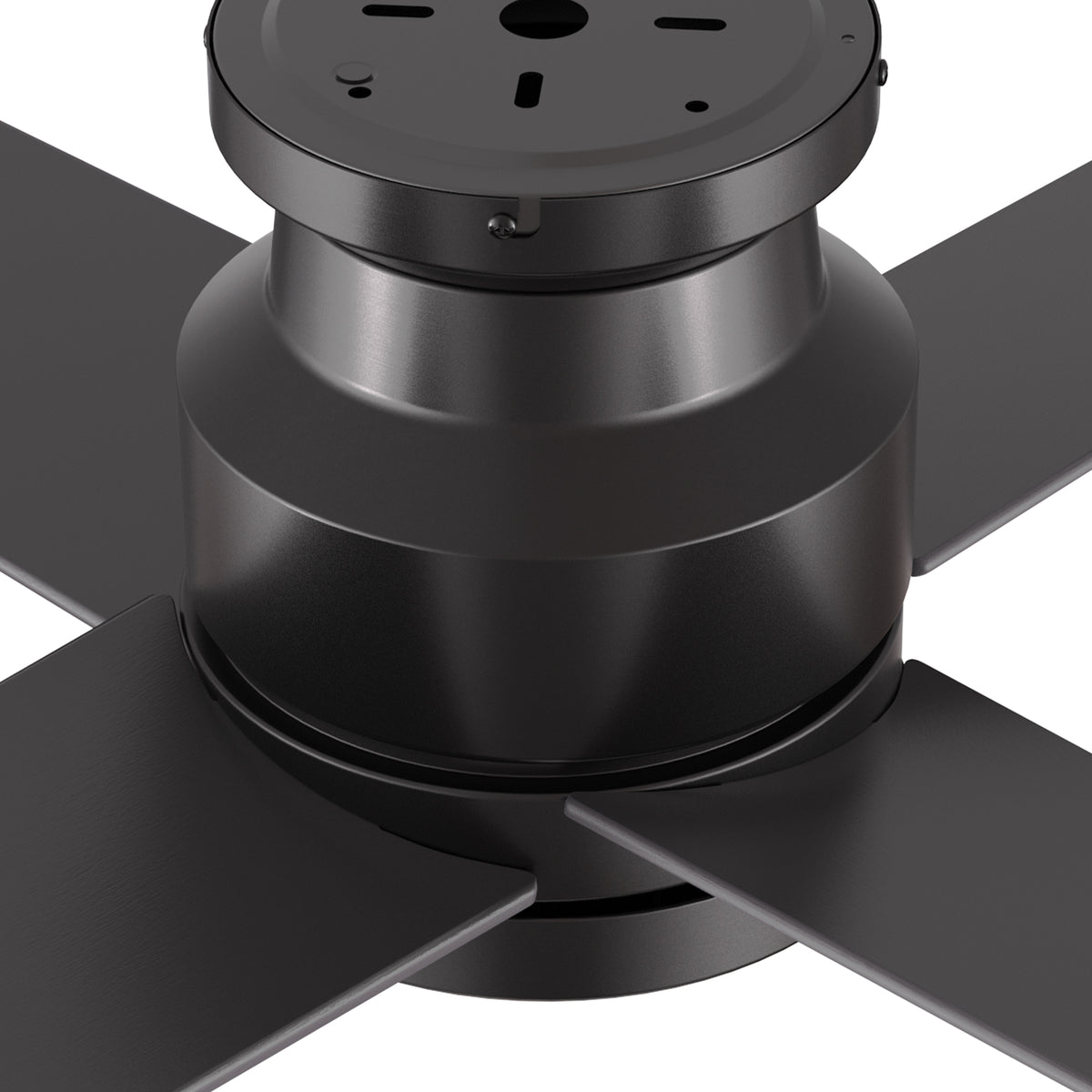 SANTANA Ventilador de Techo de 52" sin Luz, con 4 Aspas, Montaje al Ras y Control de Pared