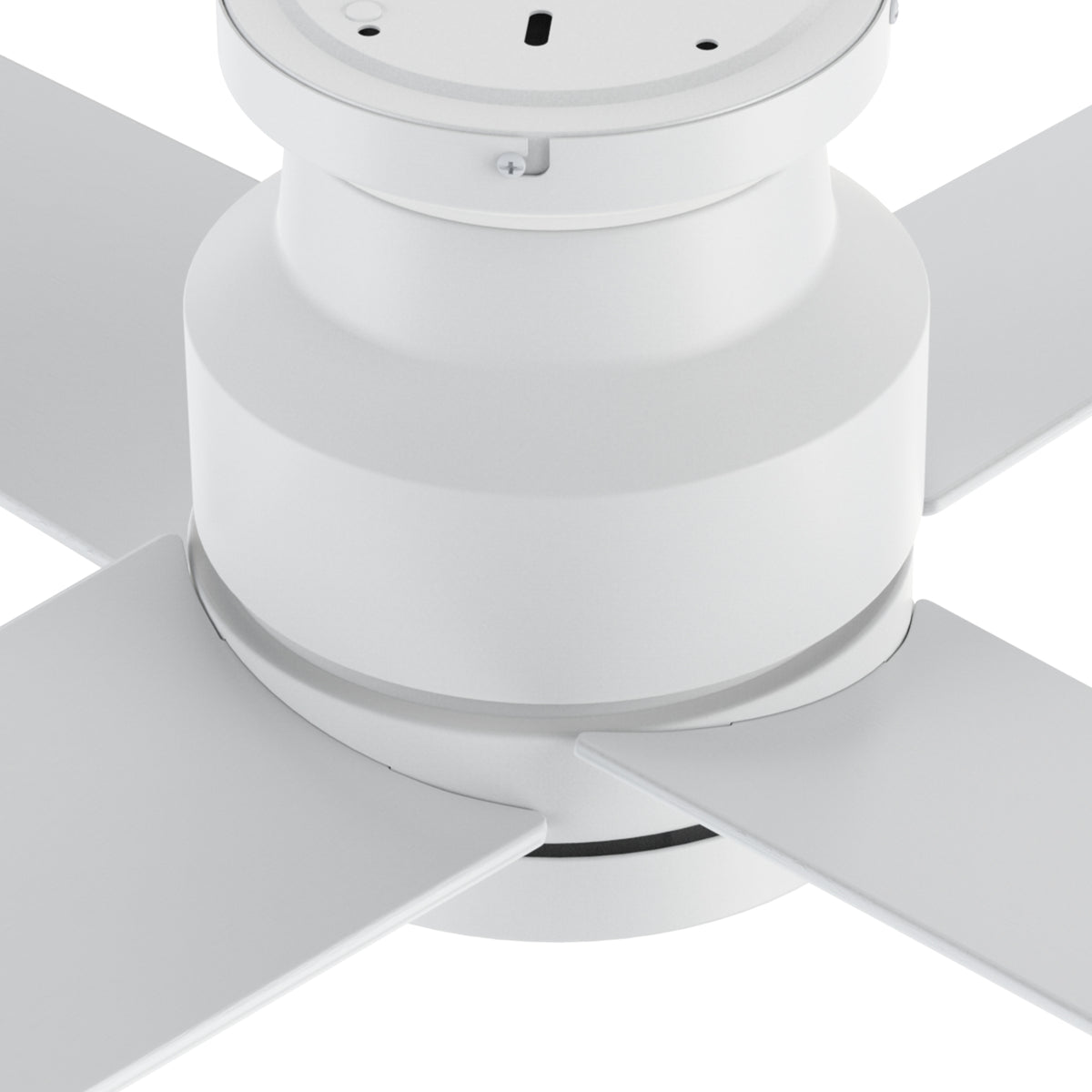 SANTANA Ventilador de Techo de 52" sin Luz, con 4 Aspas, Montaje al Ras y Control de Pared