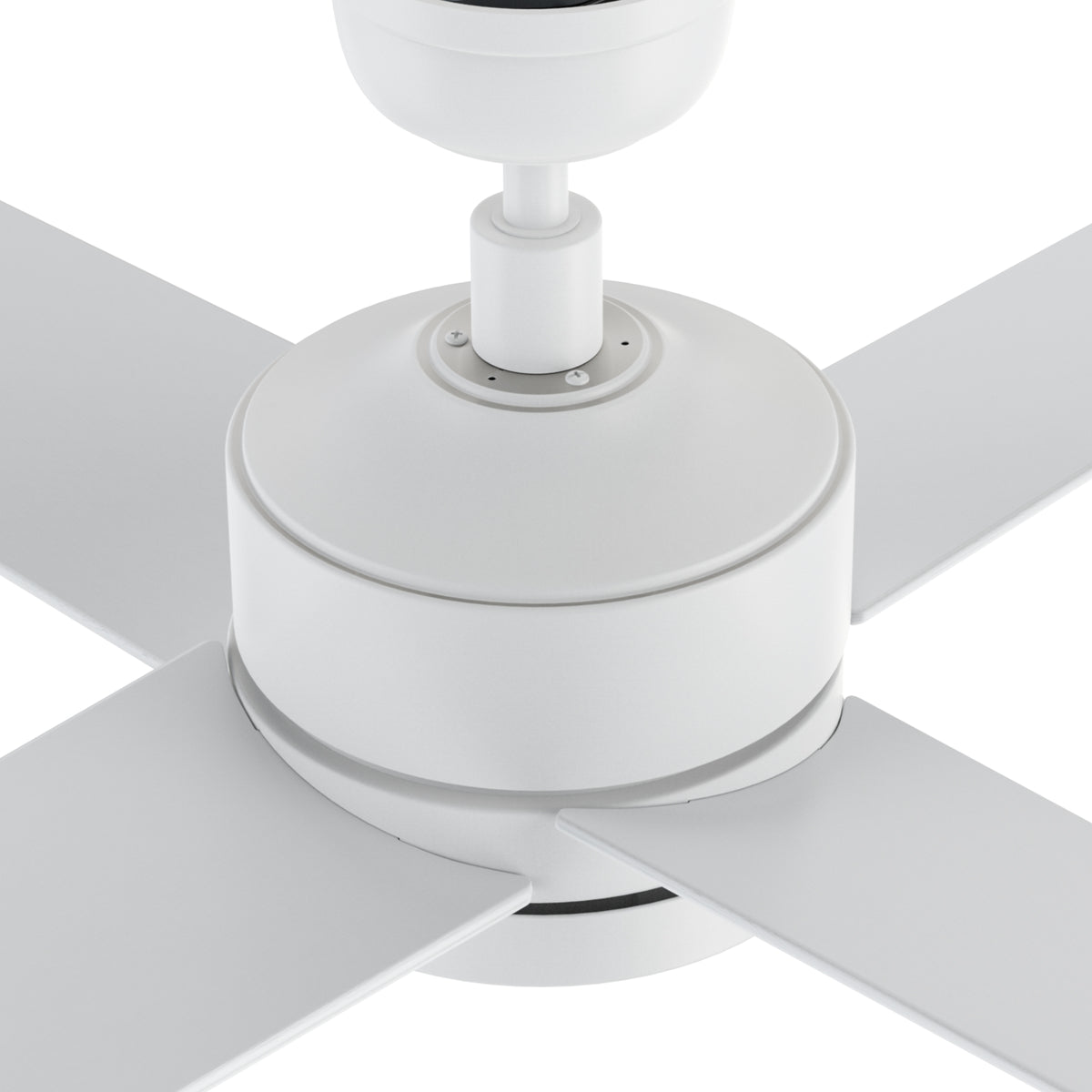 SANTANA Ventilador de Techo de 52" sin Luz, con 4 Aspas y Control de Pared