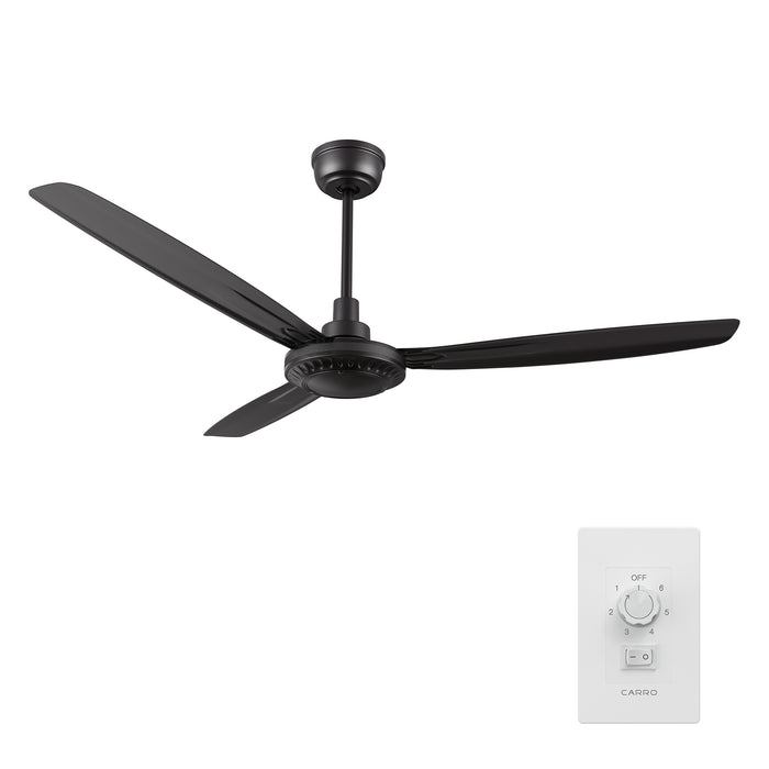 OBERON Ventilador de Techo de 56" sin Luz, con 3 Aspas y Control de Pared-Z2