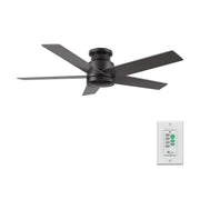 SANTANA Ventilador de Techo de 52" sin Luz, con 5 Aspas, Montaje al Ras y Control de Pared