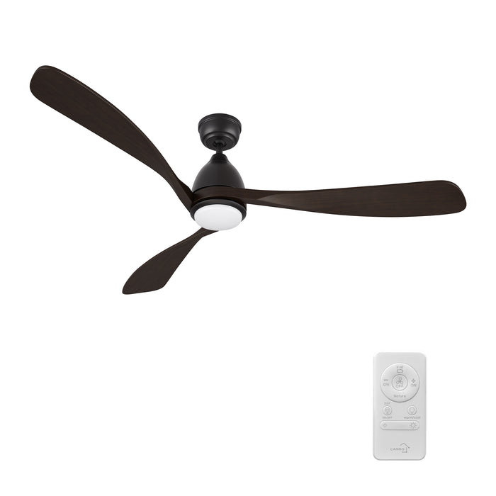 VIENNA Ventilador de Techo de 60" con 3 Aspas, Luz LED y Control Remoto