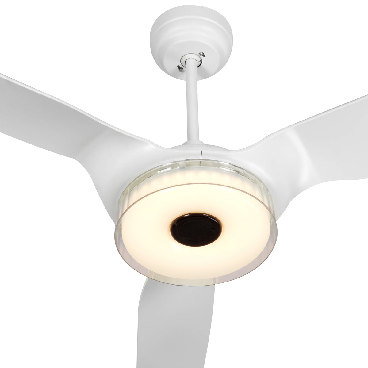 FLETCHER Ventilador de Techo Inteligente de 52" con 3 aspas, Luz LED y Control Remoto