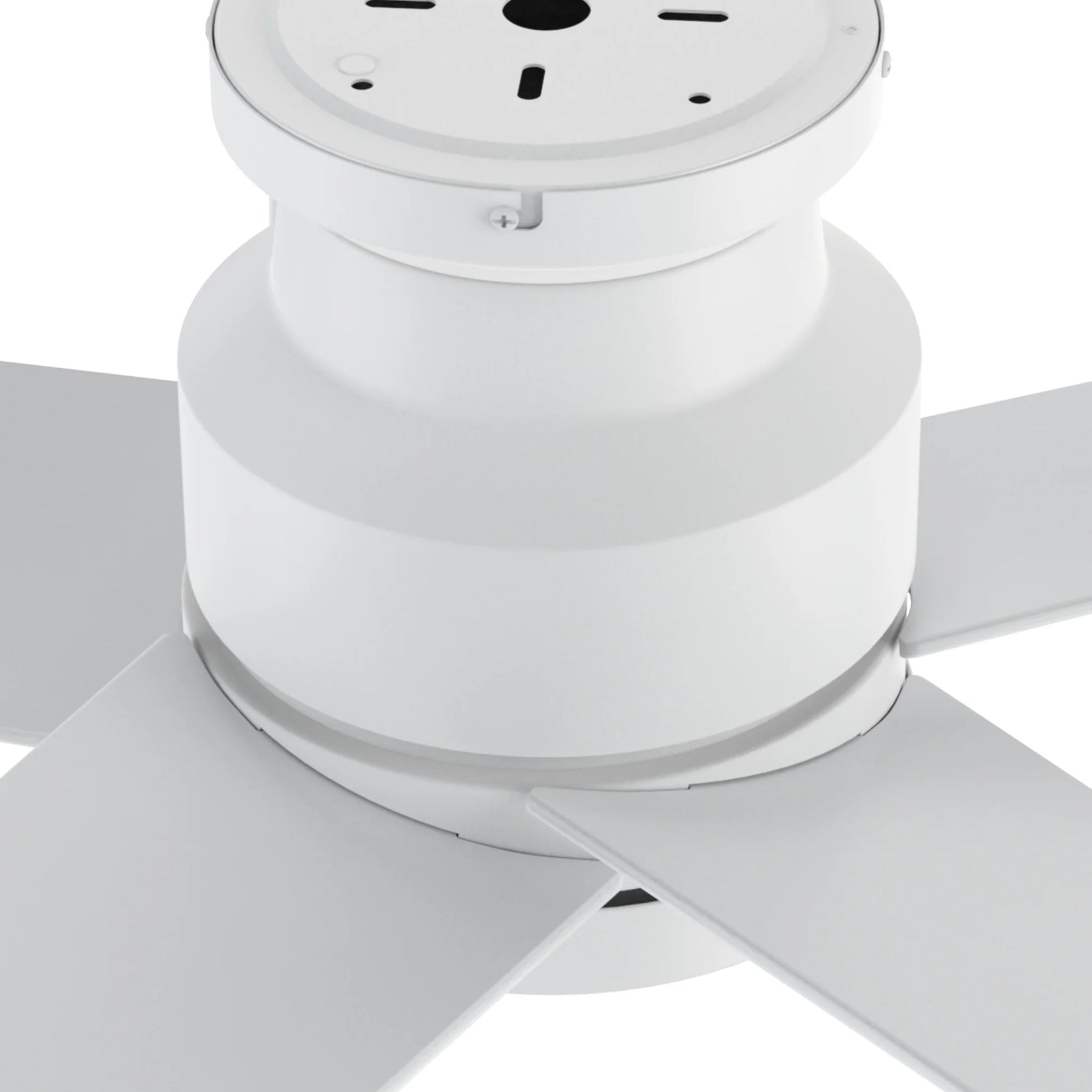 SANTANA Ventilador de Techo de 52" sin Luz, con 5 Aspas, Montaje al Ras y Control de Pared