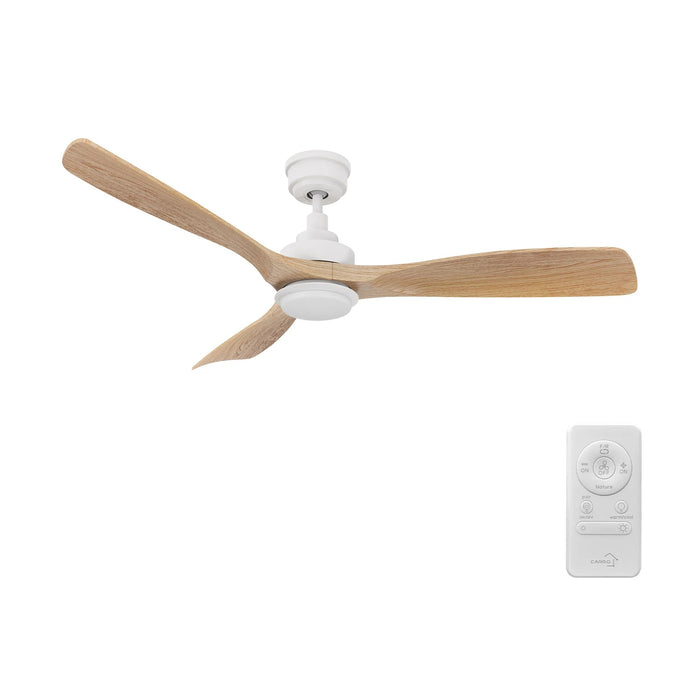 ECOSKY Ventilador de Techo de 52" con 3 Aspas, Luz LED y Control Remoto